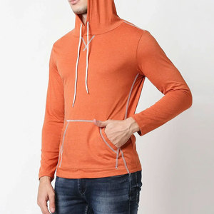 Sweat-shirt à capuche épais et chaud pour homme avec logo personnalisé, en molleton lourd, col à capuche, épaules tombantes, couleur unie, 100% coton, pour l'hiver - Product Image 2