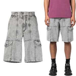 กางเกงยีนส์ขาสั้นสำหรับผู้ชายกางเกงขาสั้นผ้ายีนส์ขายาวสำหรับผู้ชาย2025-2026ออกแบบได้ตามต้องการ - Product Image 4