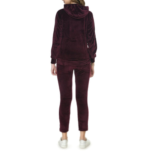 "<b>Womens</b> Velvet Tracksuit Set With Zip Up Hoodie And Matching <b>Pants</b> For Casual Wear Soft Comfort <b>Lounge</b> Outfit" - Product Image 2