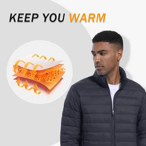 Veste matelassée légère pour homme de nouveau style-Manteau matelassé chaud, coupe-vent et hydrofuge pour l'hiver, l'automne et le printemps - Product Image 4