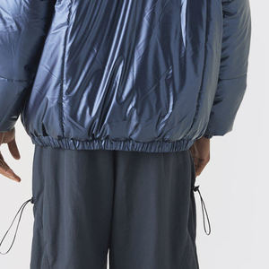 Veste d'hiver bouffante pour hommes de haute qualité en gros Logo personnalisé Broderie à manches longues Denim respirant col montant - Product Image 5