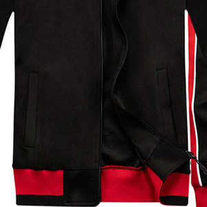 ชุดวอร์มสไตล์ใหม่สำหรับผู้ชายชุดกีฬาขนแกะคอตตอนชุดฝึกวิ่งชุดวอร์มมีซิปผลิตในปากีสถาน - Product Image 4