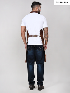 ผ้ากันเปื้อนหนังผ้ากันเปื้อนสำหรับพ่อครัวร้านอาหารการทำอาหารเครื่องมือช่างตัดผม - Product Image 4