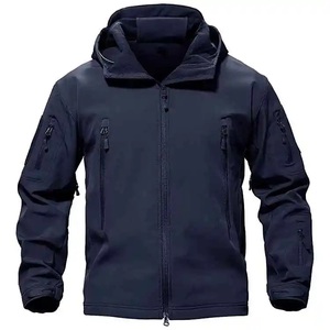 Latest Quality <b>Men's</b> Softshell <b>Jacket</b> Customizable Logo Embroidery Stand Collar Warm and Waterproof - Product Image 5