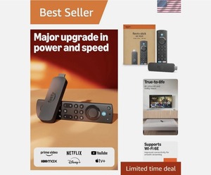 Fire <b>TV</b> Stick 4K Max <b>Remote</b> <b>Control</b> Voice Search Bluetooth ABS Universal <b>TV</b> Media Controller - Product Image 2