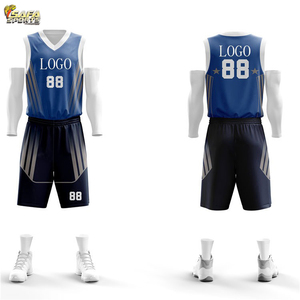 Conjunto de Uniforme de Fútbol Sublimado Personalizado, Sin Mangas, Cuello en V, Absorbe la Humedad, Antibacteriano, Anti-UV, Poliéster, para Adultos - Product Image 6