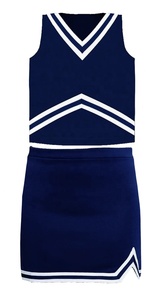 Ensemble uniforme de cheerleading 2 pièces pour femmes, personnalisable par sublimation, comprenant un débardeur court et une jupe - Product Image 2