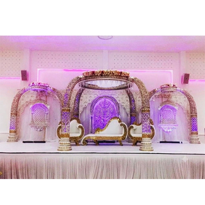 Mandap de mariage style dents d'éléphant, ensemble de mandap de mariage indien, fabricant de mandap de cérémonie de mariage moderne nouvellement conçu, USA - Product Image 1