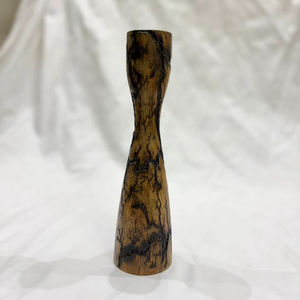 Wooden Candlestick Holder Handcrafted Rustic Round for Bars <b>Home</b> <b>Decor</b> Crafts Galore - Product Image 1
