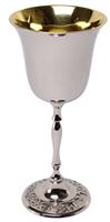 Nueva Copa Kiddush Tradicional Judía Personalizable de Primera Calidad, 240ml/300ml, Hecha a Mano, de Latón sin Plomo, Bajo MOQ, Copa de Plata con Diseño de David