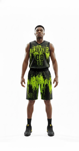 ชุดยูนิฟอร์มบาสเก็ตบอลแบบไม่มีแขนสั่งทำพิเศษ พิมพ์ลายแบบ Sublimation Transfer ผ้าโพลีเอสเตอร์ 100% เสื้อ กางเกงขาสั้น ชุดกีฬาทีมเยาวชน - Product Image 5