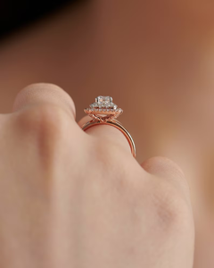 Doble Halo Set 2.0CTW VVS1 D corte redondo Moissanite anillo de compromiso hermoso hecho a mano boda joyería aniversario fiestas regalo - Product Image 6