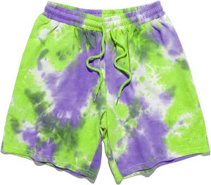 Nuevos pantalones cortos informales de color sólido para hombre, pantalones cortos deportivos con tinte de corbata OEM al por mayor, pantalones cortos de gran calidad con logotipo personalizado, tamaño y color - Product Image 1