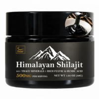 Résine de Shilajit de l'Himalaya 100% authentique OEM pour hommes et femmes avec plus de 82% d'acide fulvique et de minéraux traces, énergie, force et bien-être