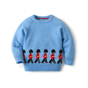 Vente en gros de vêtements tendances pour enfants pulls pour bébés enfants OEM de chandails tricotés avec des lettres pour l'hiver et les garçons - Product Image 1