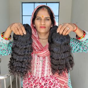 Paquets ondulés noirs naturels Traitement chimique Aucun produit non transformé Fournisseurs Tissage Super Wave fabrication indienne cheveux humains remy - Product Image 5