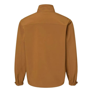 Veste Softshell en polyester pour hommes Nouveau design Veste Softshell solide à logo personnalisé à tenue décontractée légère OEM pour hommes - Product Image 5