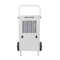 Déshumidificateur industriel portable SHISHUO, 60L/jour, 220V, contrôle numérique, faible bruit, pour usine, entrepôt, atelier, contrôle de l'humidité
