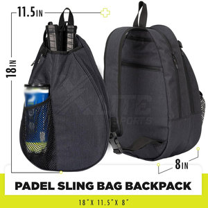 Bolsa de Raqueta de Pádel de Diseño Moderno, Ideal para Viajes, Impermeable de PU, Interior Espacioso, Capacidad de 30-40L, Uso a Largo Plazo - Product Image 2