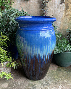 Vietnam Pot En Céramique Émaillée Jardinage En Plein Air Antiquités Fleurs Style Atlantique Poterie Jardinières Décor vase artificiel - Product Image 3