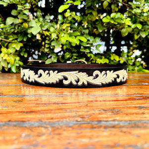 Distress Western Hand Floral <b>Tooling</b> and Carving Men and Women <b>Leather</b> Belt New Western Craving <b>Leather</b> Belt Party Wear Belt - Product Image 4