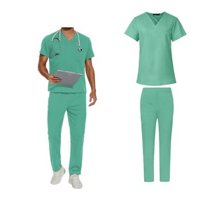 2024, superventas, conjuntos de mujer transpirables elásticos personalizados, uniformes de enfermería, uniforme de Hospital, Pantalones rectos, uniformes médicos - Product Image 2