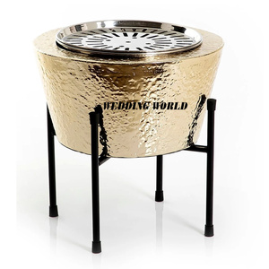 Dallah Heater เครื่องทำโลหะทรงโค้งมน,เครื่องทำโลหะ Dua ฮีตเตอร์เคลือบทองดีไซน์ใหม่ล่าสุด - Product Image 5