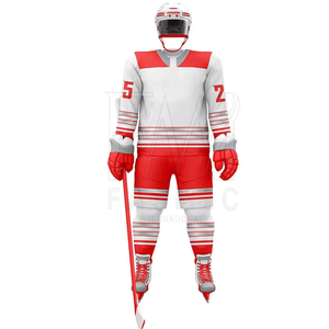 Conjuntos de uniformes de hockey sobre hielo de equipo de alta calidad fabricados por el uniforme de hockey sobre hielo de Fasmic Sport con 100% poliéster - Product Image 2