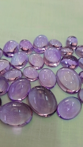 Cabujón de amatista rosa, forma ovalada, fabricación de piedras preciosas sueltas para joyería, joyería hecha a mano - Product Image 3