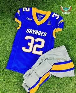 เสื้อฟุตบอลอเมริกันผ้าทอลายทแยงของต่อสู้ชุดฝึกซ้อมเสื้อฟุตบอลระบายอากาศได้ดีสำหรับผู้ใหญ่แขนสั้นไซส์ใหญ่พิเศษ - Product Image 3