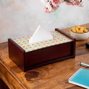 Boîte à mouchoirs en bois massif de qualité supérieure avec couvercle et finition lisse pour la maison et l'hôtel à un prix abordable - Product Image 1