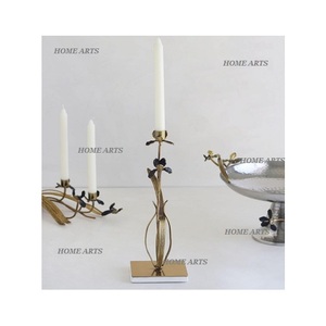 Porte-bougies décoratifs en aluminium à motif de feuilles, qualité supérieure, taille personnalisée, fabriqués en Inde - Product Image 5