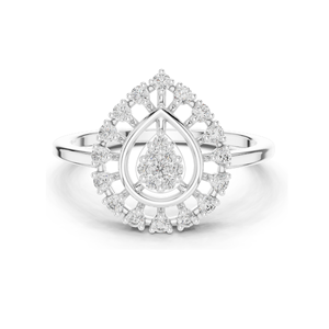 Bague pour femme en diamant de laboratoire 0,227 CT, clarté VVS-VS EF, options en or 18 carats, 14 carats, 10 carats et argent 925, or rose, jaune, blanc - Product Image 2