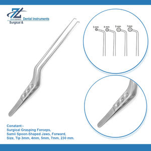 Pince chirurgicale manuelle Samii 3 mm en acier inoxydable pour la préhension des tumeurs, ensemble d'instruments certifiés CE, fabriqués par un fournisseur au Pakistan - Product Image 4