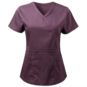 Best Selling Women's Nursing Suits Hospital Wear High Quality Cotton Polyester <b>Scrubs</b> <b>Set</b> with Customized Color & Logo - Product Image 4