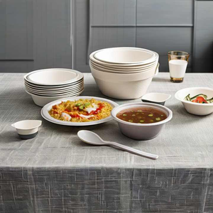 New Arrival <b>Disposable</b> Sugarcane Bagasse <b>Bowls</b> Biodegradable <b>Bowls</b> for Food Service Industry - Product Image 1