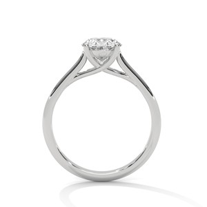 Bague Solitaire Ovale 2.0ctw en Zircon Cubique, Argent Sterling 925, Classique Treillis, Bague de Fiançailles, Bijoux de Mariage de Luxe, Bague de Mariage - Product Image 5