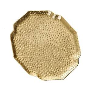 Nouvel arrivage Plateau à bol en or Plateau de service décoratif de qualité supérieure Vaisselle de luxe pour la salle à manger et la décoration en vente depuis l'Inde - Product Image 3