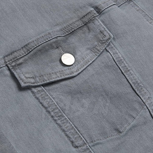 Veste d'hiver décontractée de la meilleure qualité avec logo personnalisé, design à séchage rapide, veste en jean positionnée à l'avant - Product Image 3