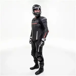 Jaqueta de couro PU para motocicleta, jaqueta de couro plus size fashion com gola alta preta, ideal para corrida de inverno