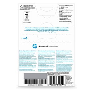 Papel Fotográfico Avanzado Q8691A 10 x 15 cm 25 Piezas 260 g/m² Tamaños A3 y A4 Disponibles - Product Image 3