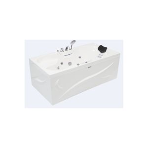 Laredo Jacuzzi 150x80 H: 55 romantico sistema idromassaggio vasca corpo metallo gamba pannello anteriore