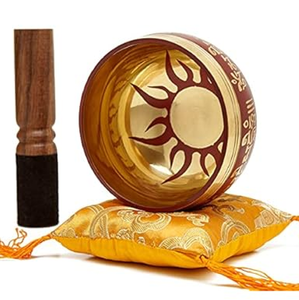 Bol universel fait à la main pour bol chantant de guérison sonore avec percuteur en bois pour les thérapies de guérison sonore de yoga de méditation à bas prix - Product Image 6