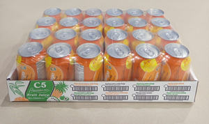 Boisson au jus C5 Naturel Frais 330ml Canette Vietnam Prix de gros Support marketing - Product Image 5