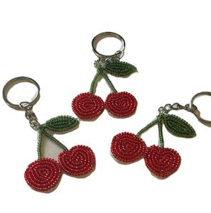 Porte-clés brodé à la main avec des perles de haute qualité, porte-clés en perles de graines tendance avec un motif élégant - Product Image 1