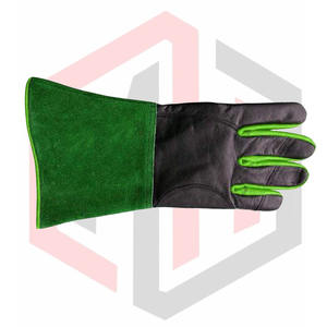 Guantes de soldadura TIG Premium Cuero resistente al calor 7 oz Espesor 16 PULGADAS Longitud Anti-vibración Protección de manos resistente al desgarro - Product Image 5