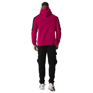Pull à capuche en coton 100% pour hommes, manches longues, vêtements de jogging pour l'entraînement, ensembles de survêtements d'hiver avec logo personnalisé et service OEM - Product Image 5