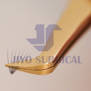 Pinzas de pestañas de belleza de etiqueta privada al por mayor ligeras Herramientas de pestañas a granel Pinzas de pestañas usadas de pestañas - Product Image 5