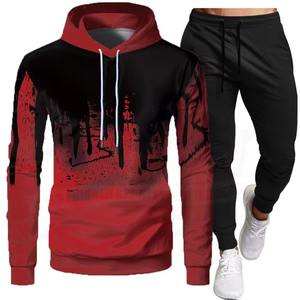Conjunto de chándal Streetwear Casual Chándal para hombre ODM Oem Nueva llegada de alta calidad Ropa deportiva Jogger Chándal Hombres 2 piezas - Product Image 2