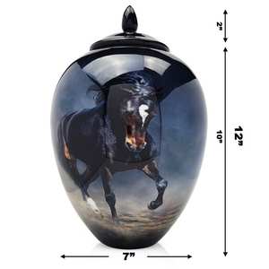 Urna tallada floral hecha a mano para cenizas grandes cenizas de perros hechas a mano cremación personalizadas - Product Image 4